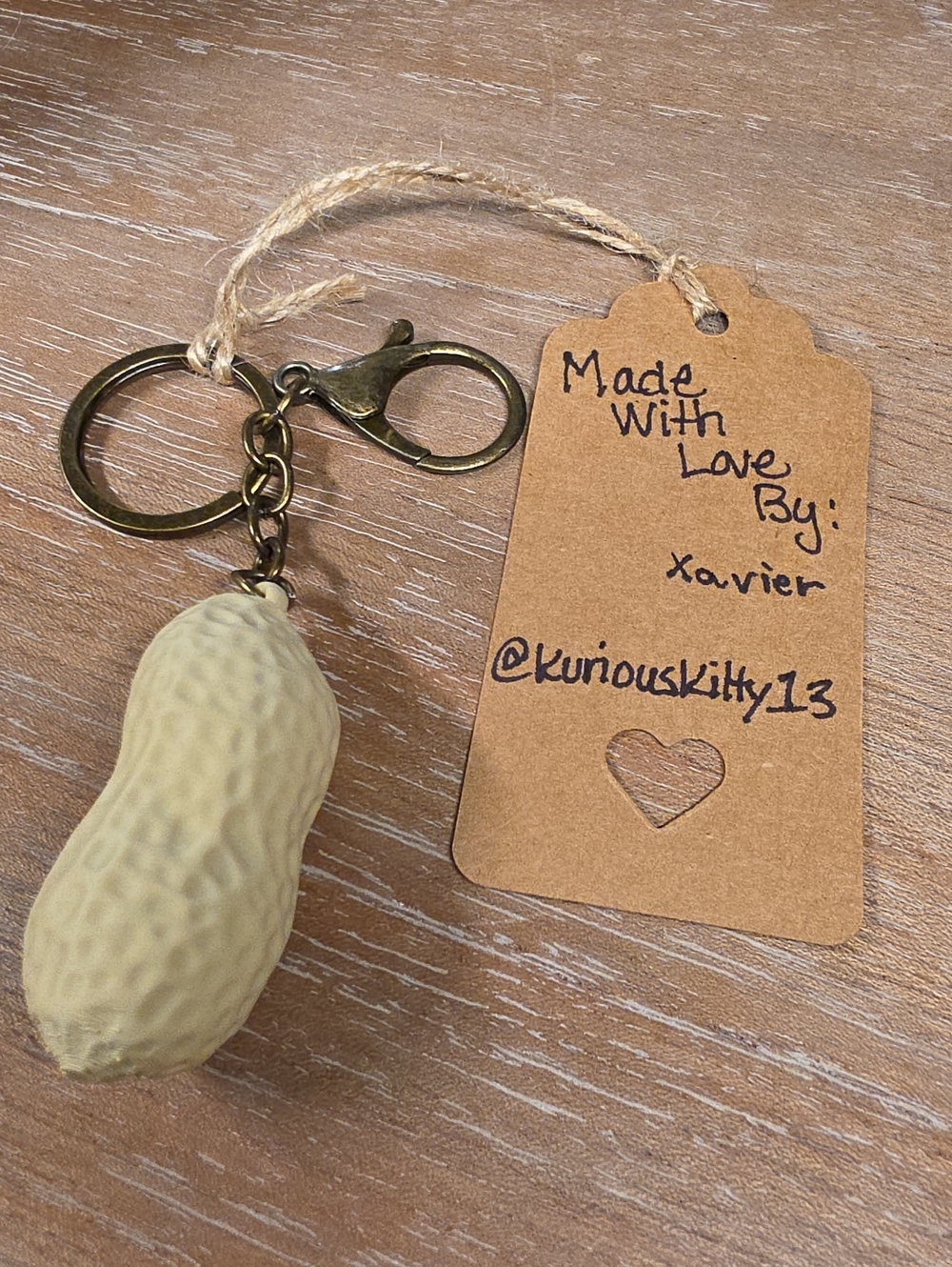 Nut-Shaped Purse Charm Key Chain NWT! - Picture 4 of 4